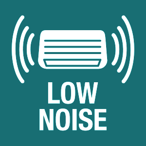 Low Noise para reducir el ruido exterior La función Low Noise permite reducir el nivel sonoro de la unidad exterior en aproximadamente 3 dB desde el propio mando a distancia. Esta prestación resulta muy útil cuando se desea un funcionamiento más discreto, especialmente durante la noche o en instalaciones donde la unidad exterior está cerca de zonas habitadas. Es una función pensada para mejorar el confort acústico sin renunciar a la climatización.